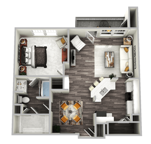 Lenox Floor Plan at Emblem Alpharetta, Alpharetta, 30009